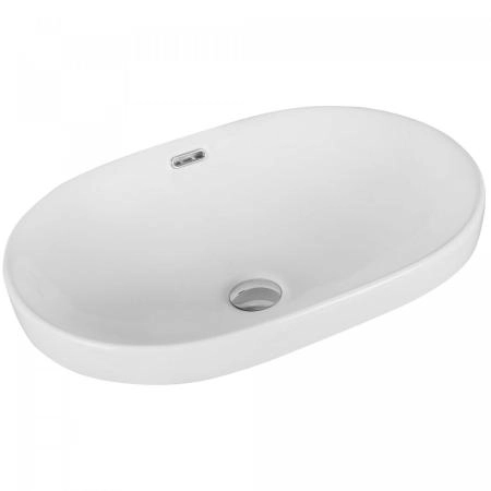 Раковина Gid S1004 60x40 встраиваемая сверху белая