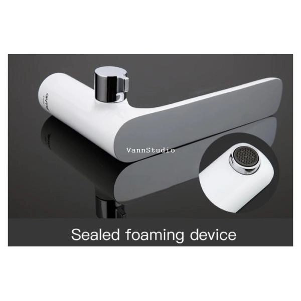 Смеситель Gappo G1148 на борт ванны на 3 отверстия, хром белый