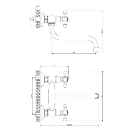Смеситель OLIVES Girona 01431GR для кухни,хром