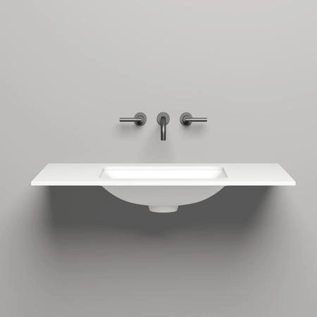 Salini Столешница 100х50х1.5 cм, из материалов S-Stone, цвет: белый матовый