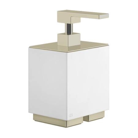 Gessi Inverso Accessories Дозатор для жидкого мыла, настольный, цвет: белый/Warm Bronze Br PVD