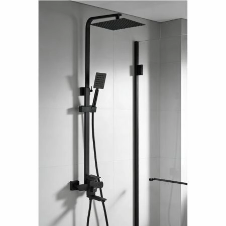 Сиситема душевая Ceruttispa RUFINO MB, черный матовый