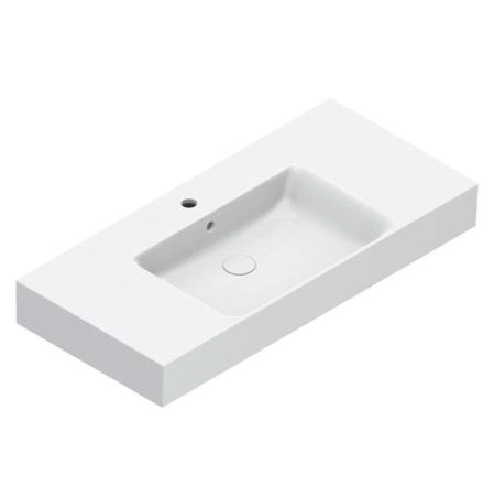 Catalano Premium Раковина 100x47см чаша в центре, с 1 отв., цвет: белый глянцевый