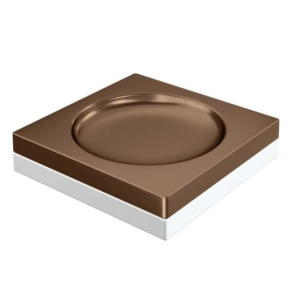 Мыльница Boheme квадратная Qubic Brushed Bronze 10960-BRB