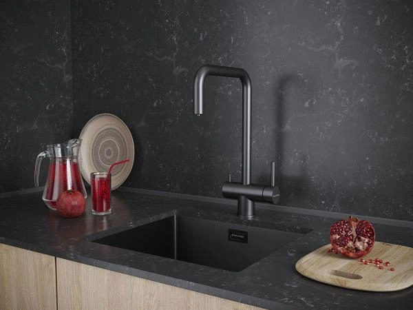 Смеситель для кухни Paulmark Wetter вороненая сталь We213030-GM, под фильтр