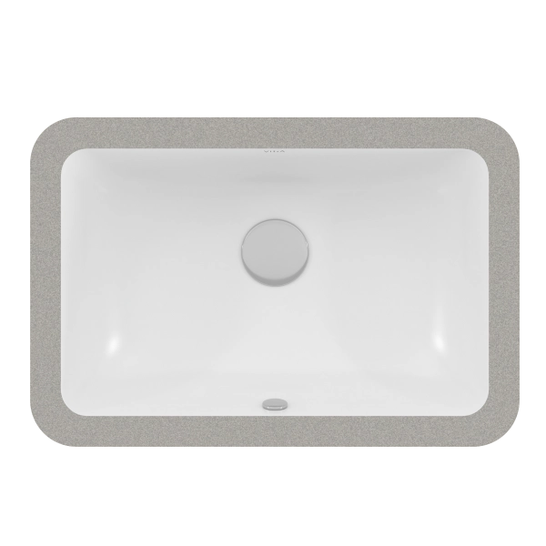 Раковина VitrA S20 7475B003-0618 55 x 37 см прямоугольная белая антибактериальное покрытие Hygiene встраиваемая