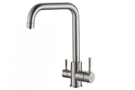 Смеситель для кухни ZORG Steel Hammer (SH 715 INOX) сталь
