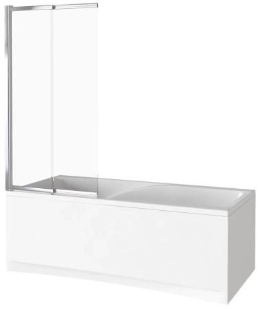 Шторка для ванны GOOD DOOR SCREEN SLR-100-C-CH 5 мм 100 прозрачное