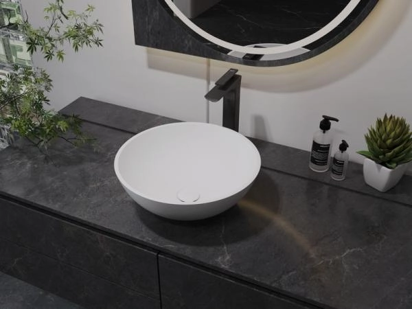 Раковина NT BAGNO NT410 Coppa 400x400 искусственный камень белый матовый