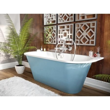 Ванна AquaStone Неона 167 белая иск. камень