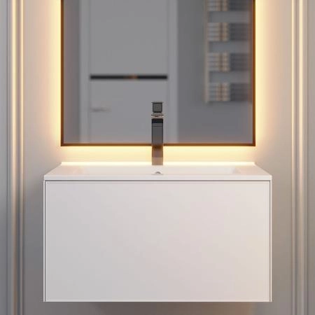 Тумба под раковину для ванной Uperwood Parma Premium подвесная 65 см, белая