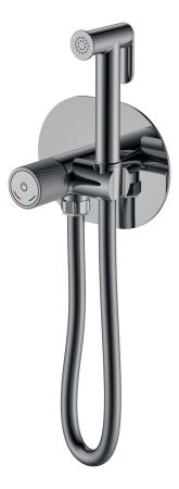 Смеситель гигиенический Boheme TECH Shine Gun Metal 157-SGM