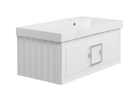 Тумба под раковину LA FENICE Cubo Bianca белый 90 FNC-01-CUB-B-90 белый матовый