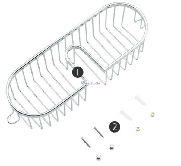 F354 Полка Frap нерж хром