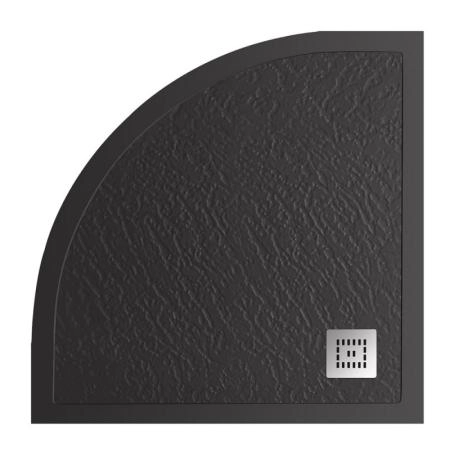 Душевой поддон BelBagno 80x80 искусственный камень белый полукруг TRAY-MR-UNO-R-80-550-35-W-CR