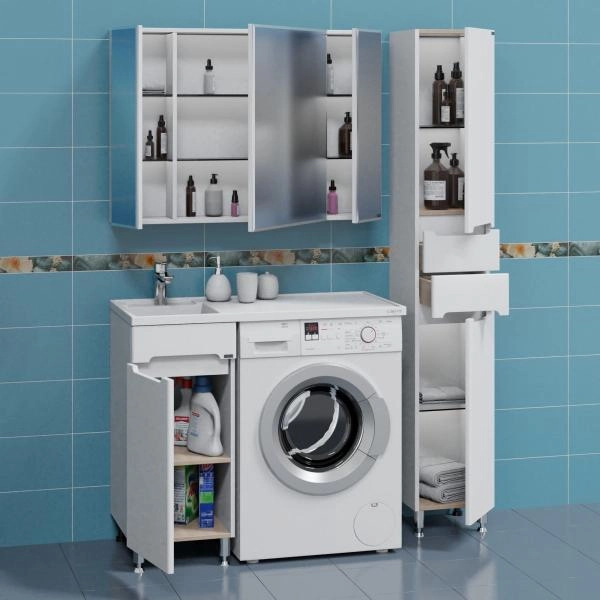 Тумба СаНта Лондон 39 224038 дверь, напольная, (ум. Лидер 1000 литой мрамор)