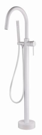 Смеситель напольный Boheme Uno. Matt White 469-MW