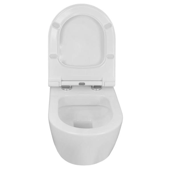 Унитаз подвесной Azario FERIO 360х545х330 безободковый  с сиденьем микролифт (87565)