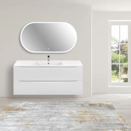 Тумба под раковину Vincea Mia 1200 подвесная, 2 выкатных ящика soft close, G.White