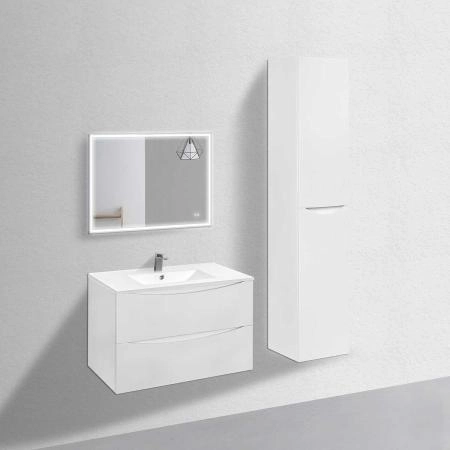 Тумба под раковину Vincea Mia 900 подвесная, 2 выкатных ящика soft close, G.White