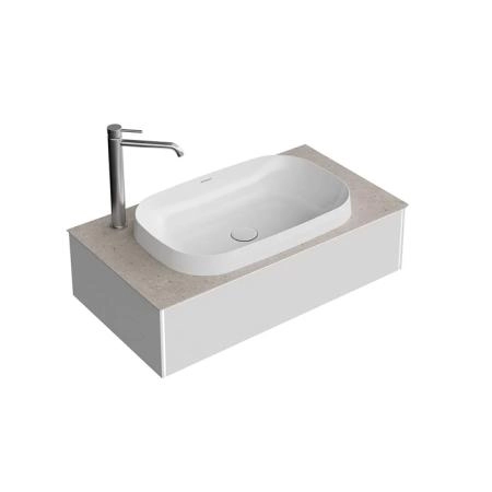 Тумба Kerama Marazzi MAGICA МАДЖИКА MA.90.1\MGR.M подвесная 90, 1 ящик, утренний серый матовый