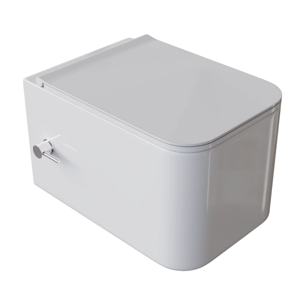 унитаз подвесной Boheme с функцией биде, Mane Белый глянец c крышкой 970-SET-2-W