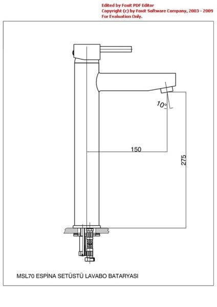 Смеситель для раковины GPD ESPINA MSL70 хром