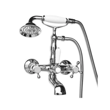 Смеситель Magliezza CLASSICO 50106-4-cr на ванну в комплекте с лейкой TL-4-cr хром