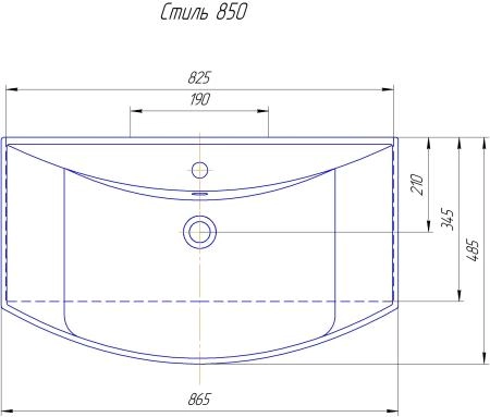 Раковина Стиль-85 керамическая