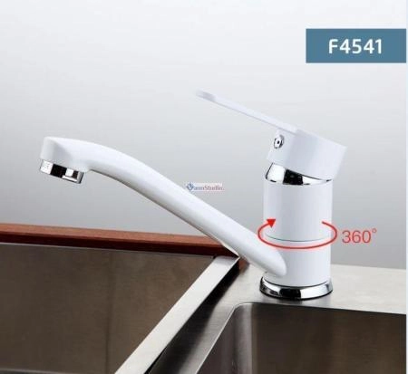 Смеситель для кухни Frap F4541 белый хром