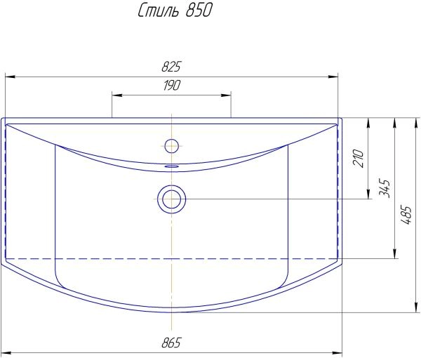 Раковина Стиль-85 керамическая