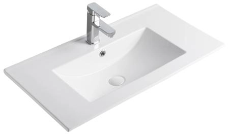 Раковина Gid NYJ803-70 71x40 встраиваемая сверху белая