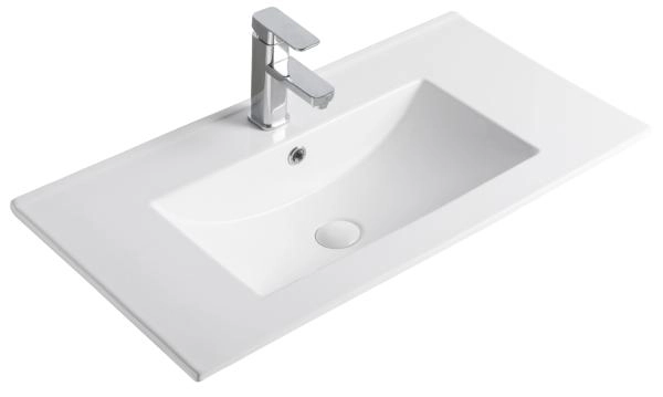 Раковина Gid NYJ803-70 71x40 встраиваемая сверху белая