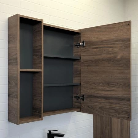 Зеркало-шкаф Comforty Порто-75 00-00009231 Дуб темно-коричневый