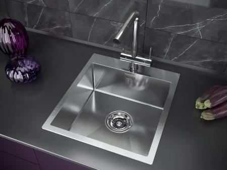 Кухонная мойка Paulmark NECKAR PM804551-BS 450х510мм брашированная нерж. сталь