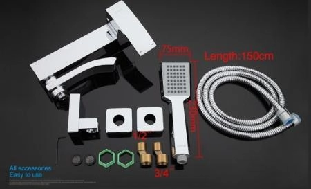 Смеситель Gappo G3207 для ванны, хром
