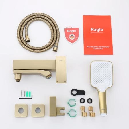 Смеситель RAGLO R01.30.03, сатин золотой
