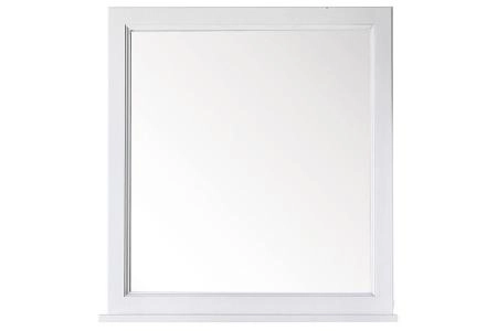 Зеркало ASB-Woodline Гранда 60 Белый (патина серебро)