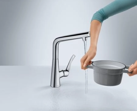 Смеситель для кухни Hansgrohe Metris Select 14883800 хром