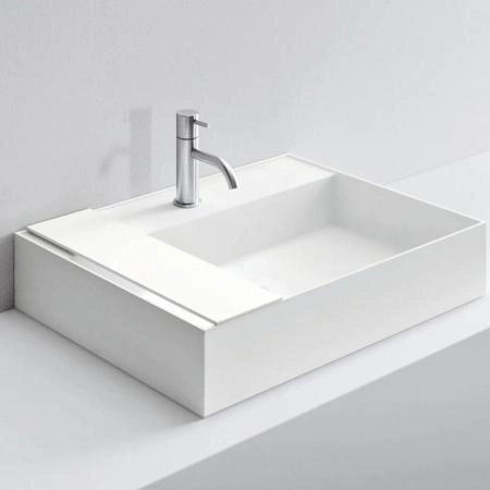 NOORTH milldue edition Раковина 63.4х47.2х12 см, 1 отв., накладная, цвет: белый