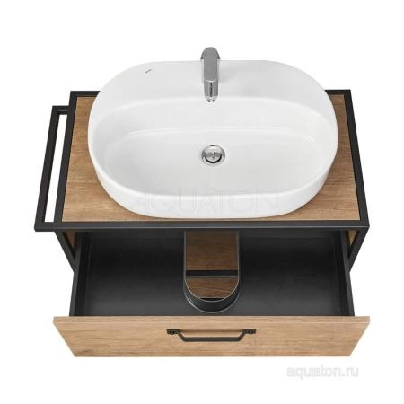 Тумба под раковину AQUATON Лофт Фабрик 80 дуб кантри 1A242401LTDY0