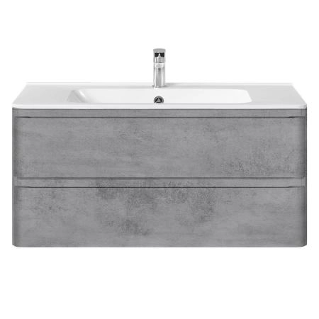 Тумба под раковину Vincea Vico 1000 подвесная, 2 выкатных ящика soft close, Beton