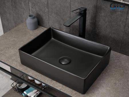 Раковина Gid Bm1204 на столешницу 45 Черный матовый