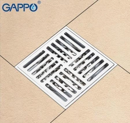 Душевой трап Gappo G81051 хром 100x100мм