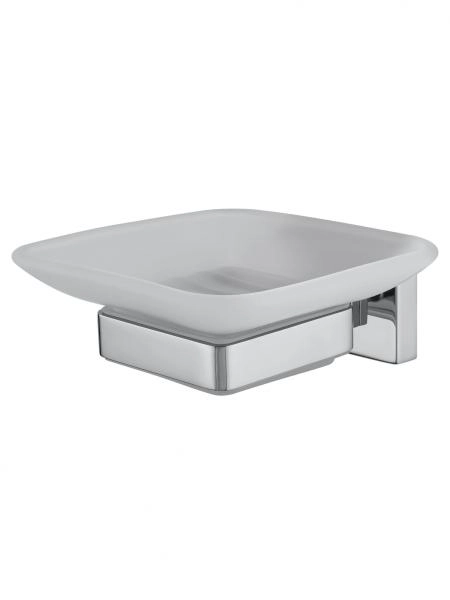 Мыльница с держателем WONZON & WOGHAND FLAT, Хром (WW-9722)