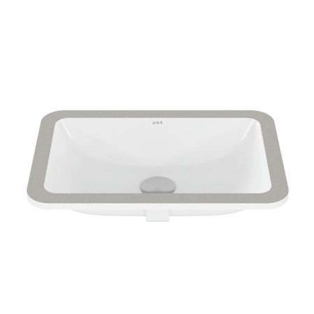 Раковина VitrA S20 7475B003-0618 55 x 37 см прямоугольная белая антибактериальное покрытие Hygiene встраиваемая