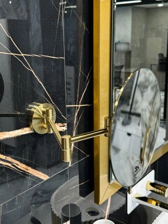 Зеркало Boheme настенное Matt Gold круглое 508-MG