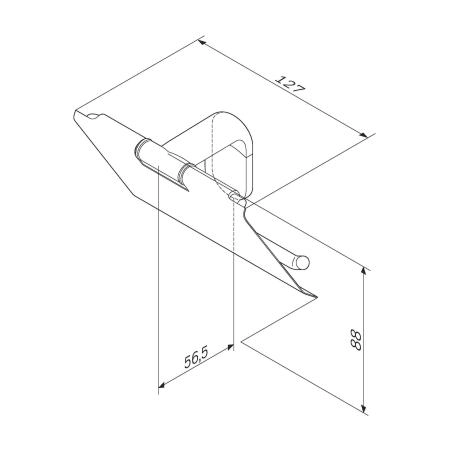 Держатель для туалетной бумаги AM.PM X-Joy A84341400 хром