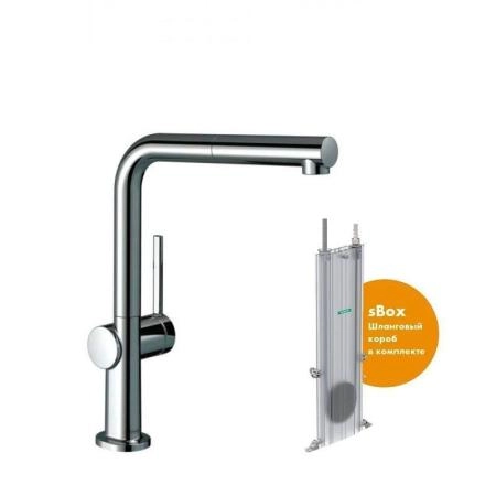Hansgrohe 72809000 Talis M54 Смеситель для кухни 265 мм, выдвижной Г излив, хром