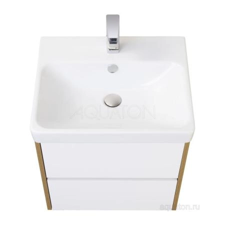 Тумба под раковину AQUATON Сканди 70 белая, дуб рустикальный 1A251801SDZ90